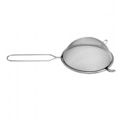 Peneira 14cm Diâmetro Por 28cm Comprimento Coar Polvilhar em Aço Inox